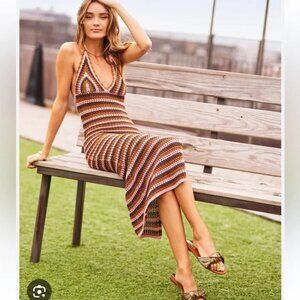 Heartloom Paola Crochet Midi Dress S